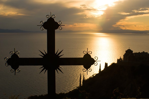 Mount Athos, view of Sunset
